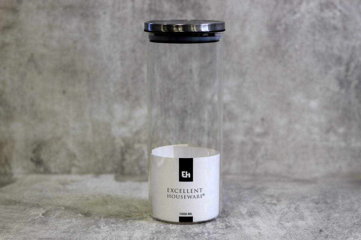 Excellent Houseware- Glass Cannister 1L