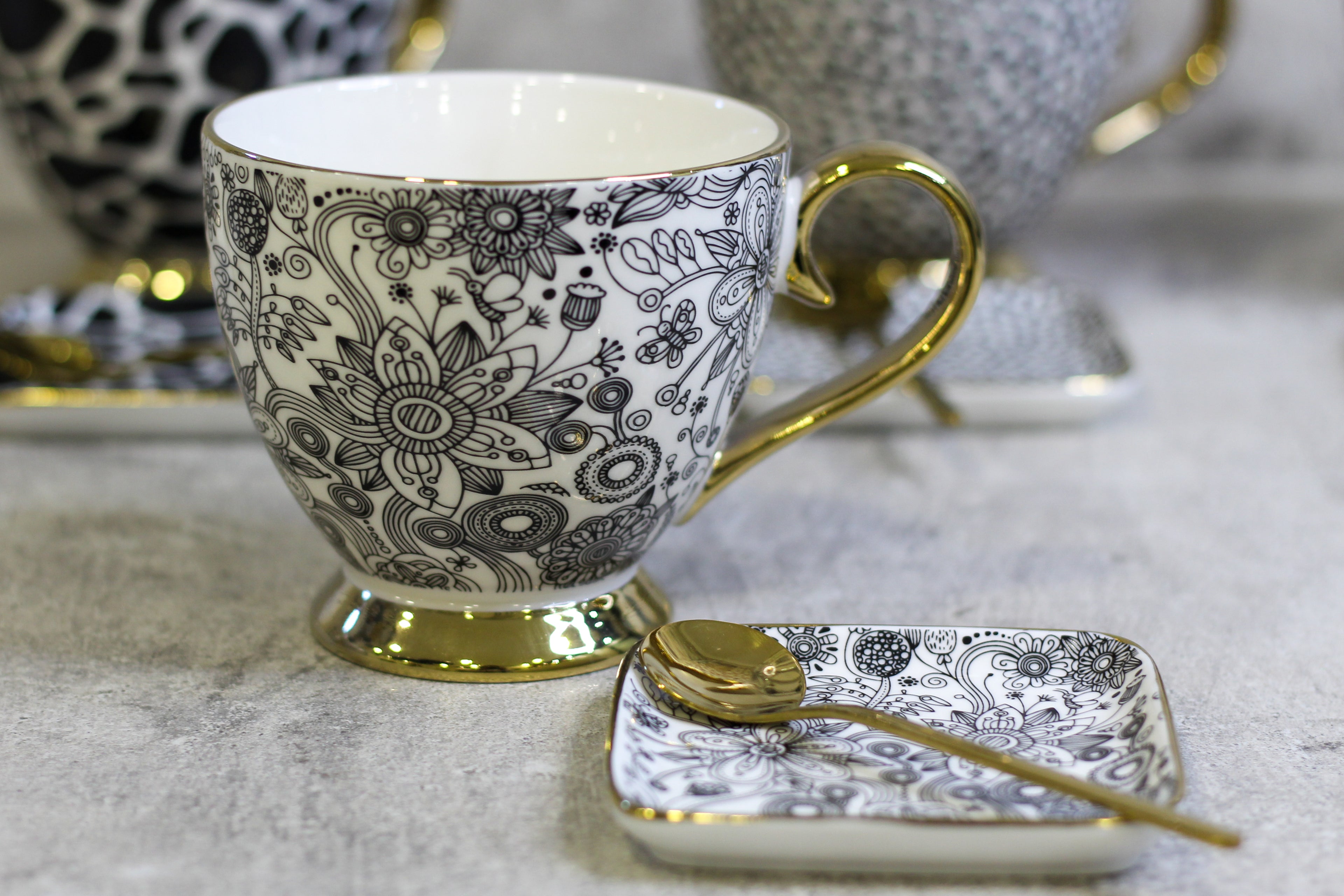 Luxe Pattern Mug Set