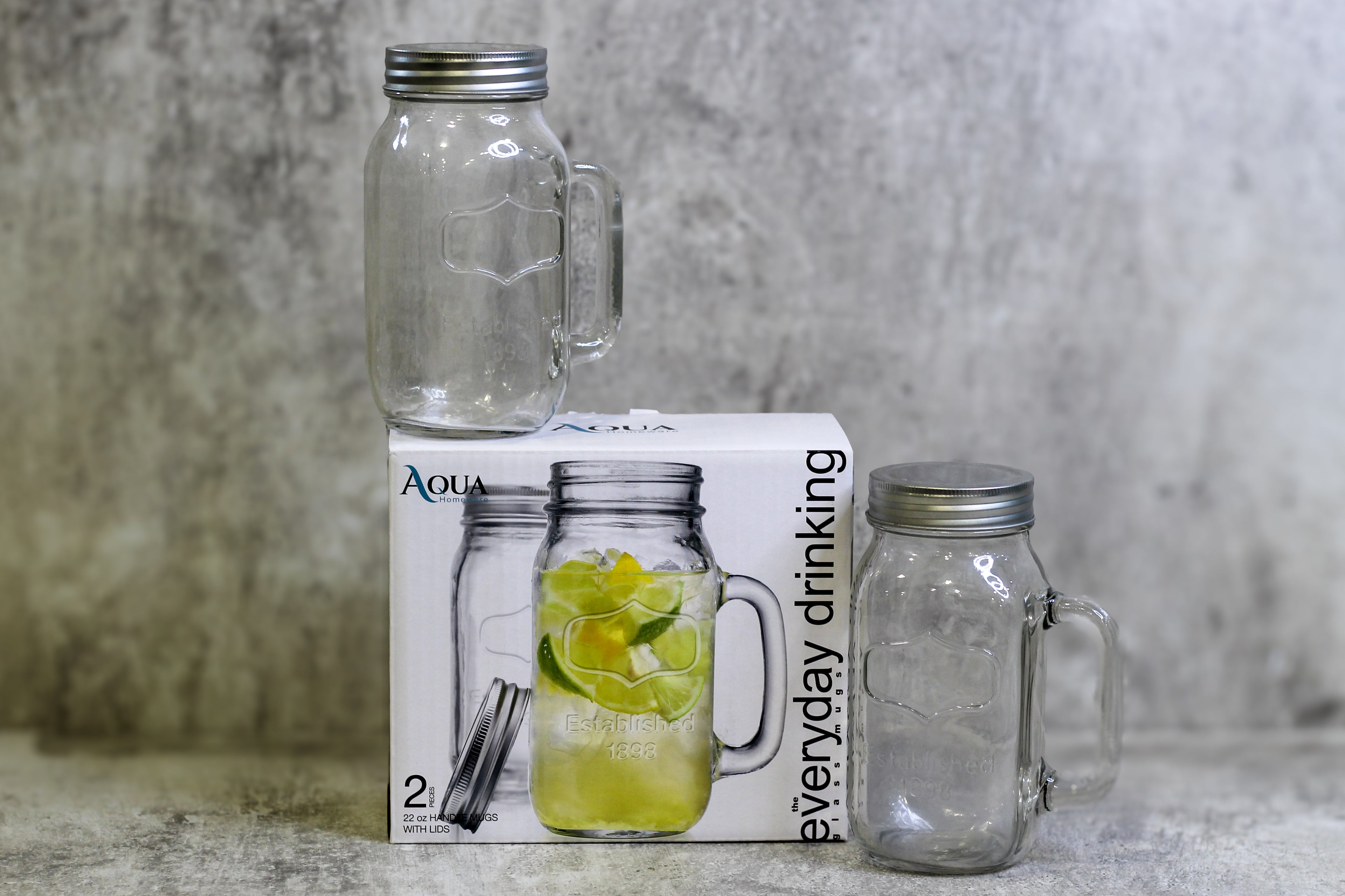 Mason Jar (2 Piece) - 22oz