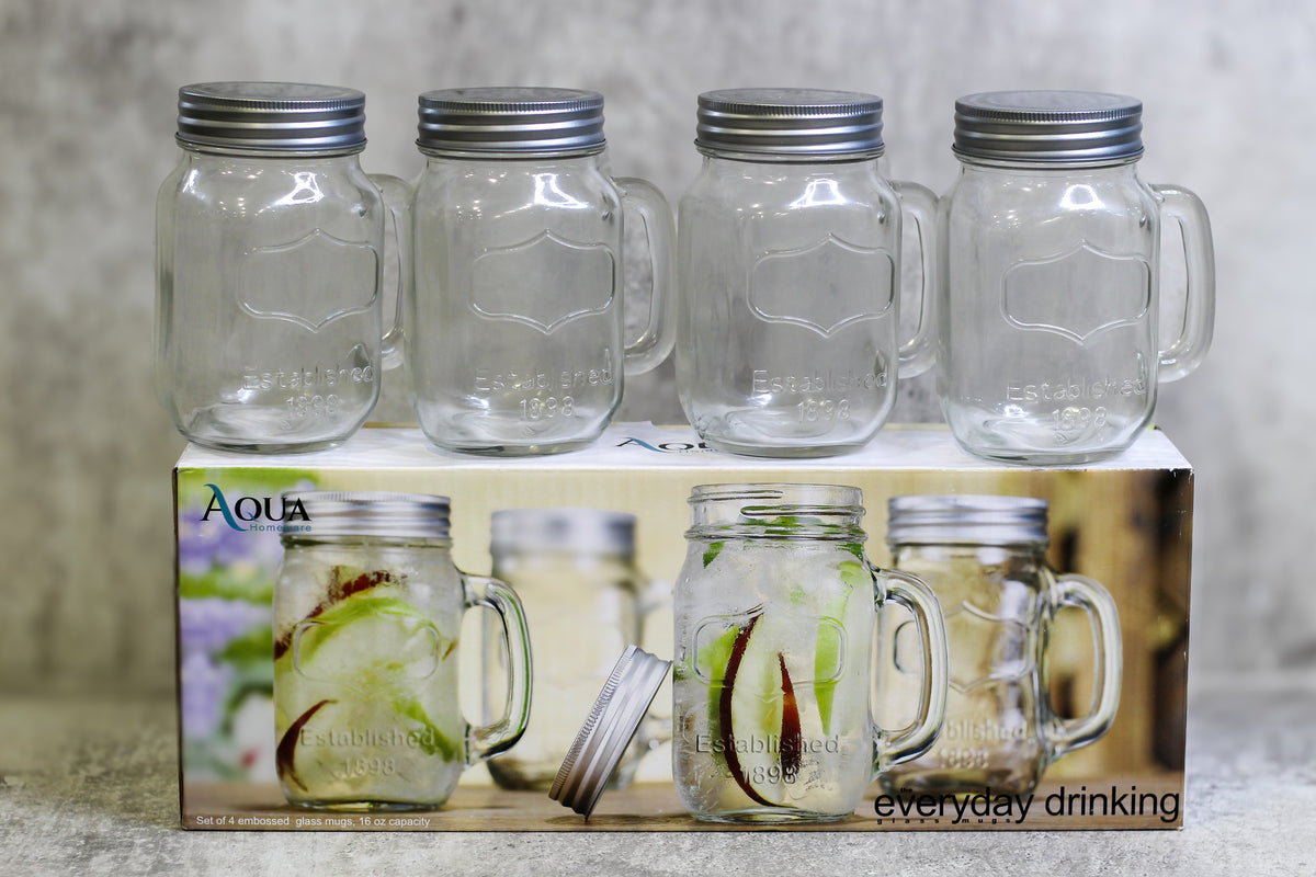 Mason Jars (Set of 4) - 16oz