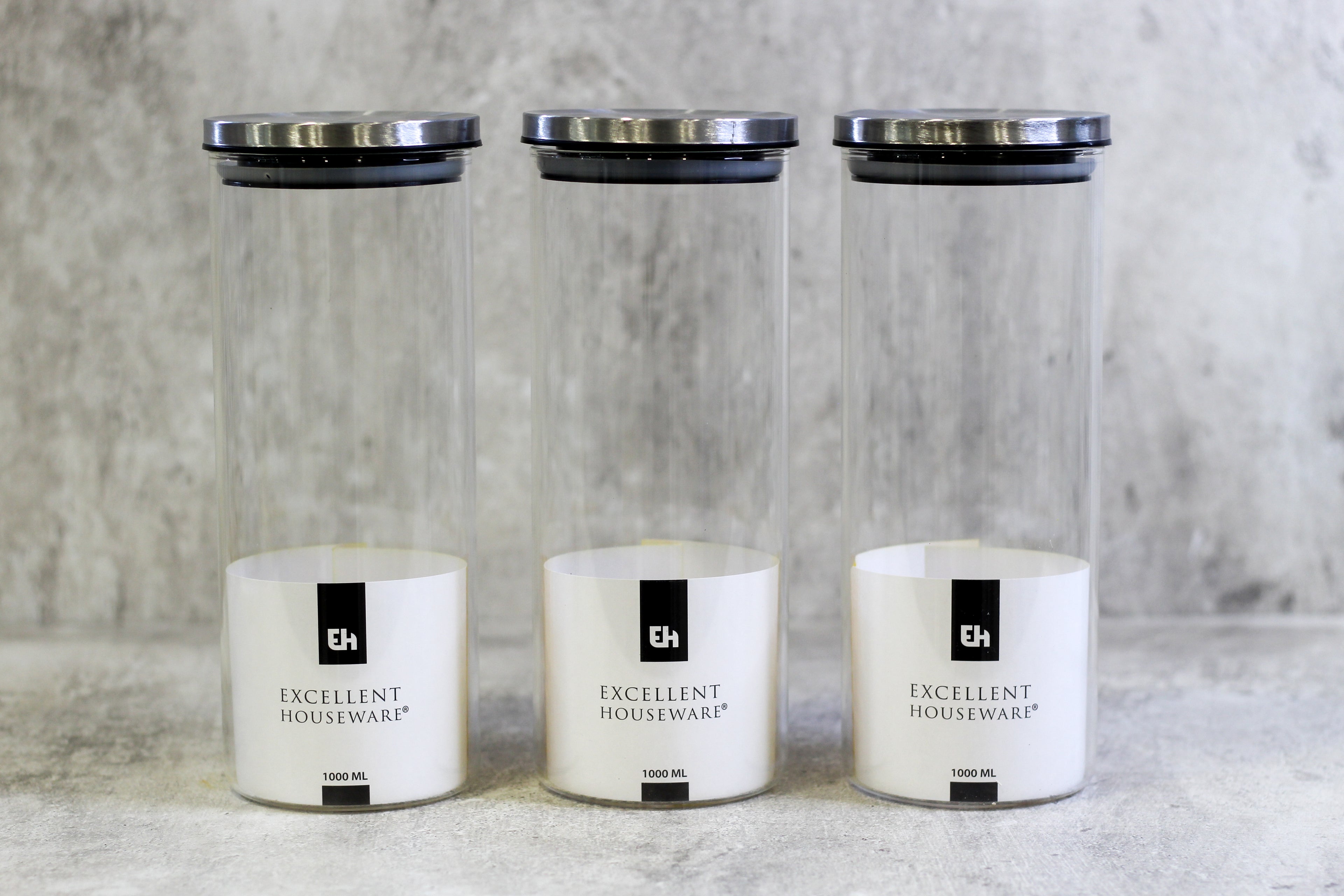Excellent Houseware- Glass Cannister 1L